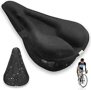 Nexara Cubre Sillín de Gel 20x27 cm – Funda Ergonómica y Amortiguadora para Bicicleta Estática, MTB, Spinning o Urbana