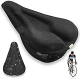 Nexara Cubre Sillín de Gel 20x27 cm – Funda Ergonómica y Amortiguadora para Bicicleta Estática, MTB, Spinning o Urbana
