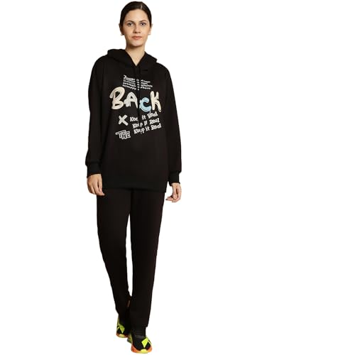 Image of Mack Jonney Printed Hooded Cotton Fleece Track suit for Women (Pack of 2)(Kangaroo Pockets)-MACK51590