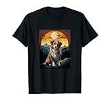 Vintage Australian Shepherd Mountain Sunset T-Shirt