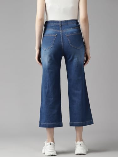 Image of GUTI Womens High Rise Crop Length Jeans()