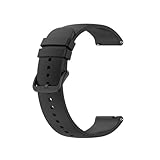 WHARGTSL Cinturino da 20 mm e 22 mm adatto for Samsung Galaxy Watch 3 41 mm e 45 mm, cinturino in silicone adatto for Galaxy 42 mm e 46 mm/Active 2/Gear S3 S2(Black,22mm)