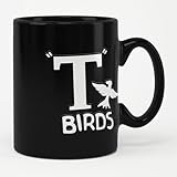 350 ml Grease Officiellement Sous Licence T-Birds Tasse à Café, Mug (Noir)