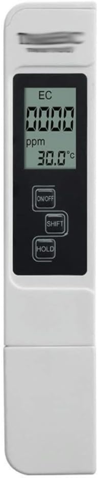 Digital Water Quality Tester TDS EC Meter Range 0-9990 Multifunctional Water Purity Temperature Meter Temp PPM Tester