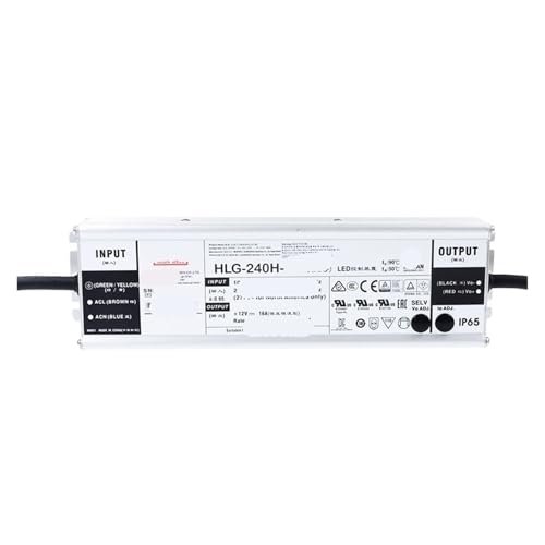 Alimentation HLG-240H-15A pour éliminer le scintillement des ampoules LED