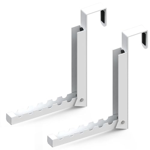 2 Pcs Over The Door Hooks Hanger,Over The Door Organizer Racks, C...