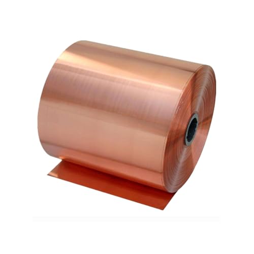 COYOUCO Thickness from 0.03mm to 1mm Copper Strip Width 200mm, Length 1 Meter Metal Foil Plate Suitable for DIY Project Electrical,0.05mm