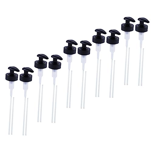 FOMIYES Essential Kitchen Tool 12 Pack Oyster Sauce Press Head Ketchup Pump Syrup Nozzle for Oyster Sauce Bottles