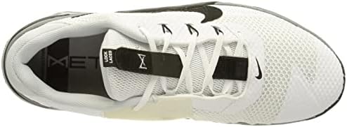 NIKE Unisex Metcon 7 Soccer Shoe, Bianco Nero Grigio, 10 UK | Image 4