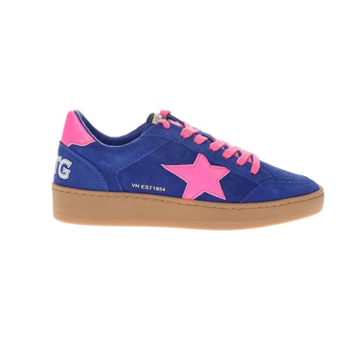 VINTAGE HAVANA Womens Denisse 45 Lace Up Sneakers Shoes Casual - Blue, Pink