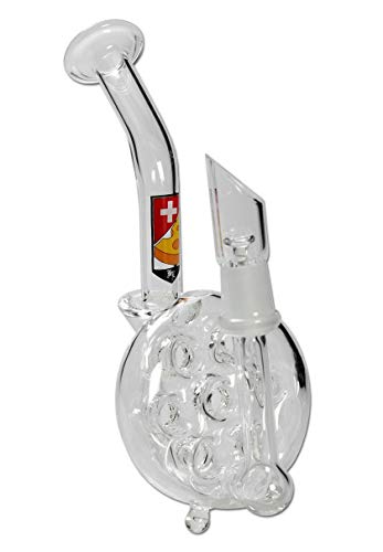 Perkolatorbong 'Schweizer Käse' | 18 cm | Glas-Bong