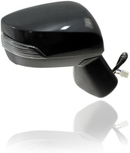 Espejo de puerta compatible con Subaru Impreza SedanWagon, 15-17 WRXXV Crosstrek Hybrid '15-16 - Alimentado, calentado, con lámpara de señal, sin