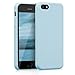 kwmobile Carcasa Compatible con Apple iPhone SE (1.Gen 2016) / 5 / 5S - Funda de Silicona para móvil - Cover Trasero en Azul Claro Mate
