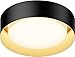 ET2 E51010-BKGLD Echo Flush Mount, 1-Light 20 Watts, Black/Gold