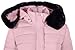 BodiLove Women's Fur Hooded Utility Jacket With Zipper and Flannel Lining Lilac L