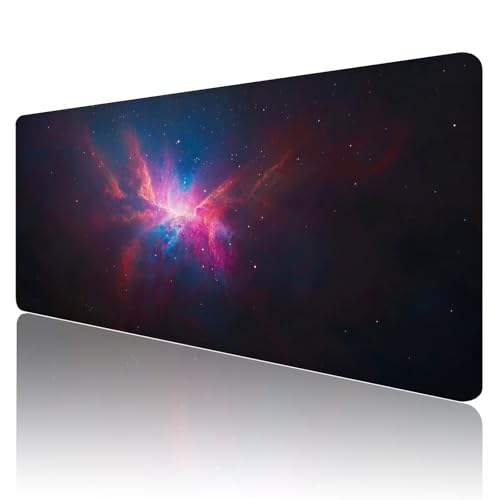 Tapis de souris gamer XXL 1200x600mm noir et rouge antidérapant D64