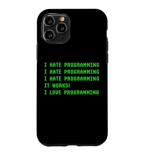I Hate Programming It Works I Love �v���O���~���O�R�[�_�[ �X�}�z�P�[�X iPhone 11 Pro �p