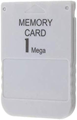 CHILDMORY Tarjeta de memoria 1MB para consola PS1 para 1 Mega tarjeta de memoria blanca