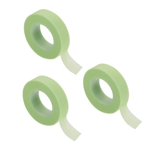 BAZEITFLOW 3 piezas Cintas Adhesivas para Injerto de Pestañas Aislantes Autoadhesivas Suaves Transpirables y Fáciles de Cortar Accesorio para Extensiones de Pestañas DIY Color Verde