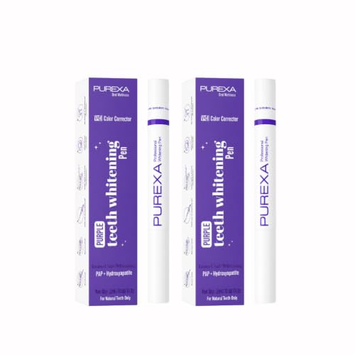 Image of V34 Colour Correcting Teeth Whitening Pen Pack of 2 | PAP+ Whitening Formula | Instant Colour Balance Technology | Enamel Safe Whitening Care | Precision Brush Applicator | Coffee, Tea & Tobacco Stain Care