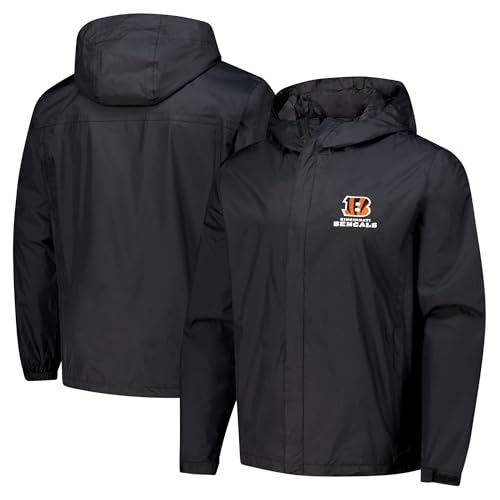 Image of Dunbrooke Men's NFL Tropic Waterproof Packable Full-Zip Hoodie Jacket