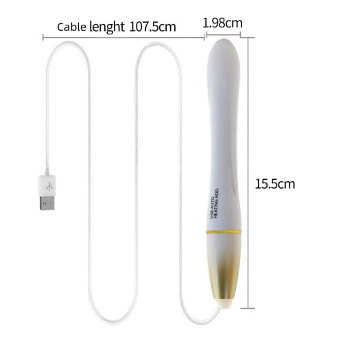 Image of A Little Eletric USB Flesh LED Light Heater Sticks Small Size + 2 Pcs Drying Stick Rod