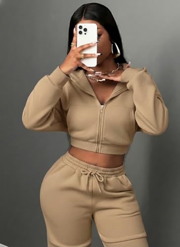 Image of Q - RIOUS Women's Baggy Mid Waisted Lounge Sweat Pants with Drawstring Athletic Flared Joggers with Pockets