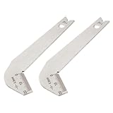 Foret de mesure : la jauge d'angle pratique est d'une utilité et de multiples utilisations, adaptée à la maison, travail et à l'extérieur, jauge d'angle en acier inoxydable