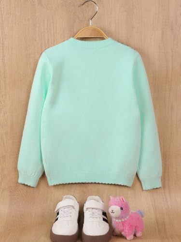 Image of Danny D Girls Sequin Knitted Sweater Cardigan Crew Neck Long Sleeve Button Tops