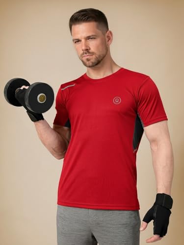 Image of CHKOKKO Gym T Shirts for Men Workout Quick Regular Dry Fit Sports Tshirt for man Breathable Moisture-Wicking Half Sleeve Round Active wear Running Boys T Shirt