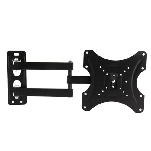 HWIREUIGT Soporte de Pared Extensible de 14 A 42 Pulgadas, Negro, de Acero Resistente, con e Inclinación, para Panel Plano LCD LED HDTV.