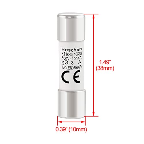 Heschen RT18-32-3A Cylindrical Ceramic Tube Fuse Link thumb #4