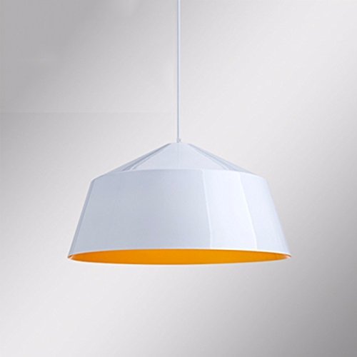 Lumière ombre industrielle suspendue blanche de 27cm contre les pièces sombres