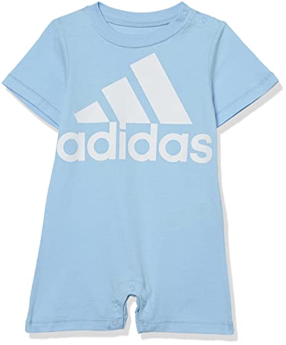 Image of adidas baby-boys Short Sleeve Cotton Shortie Romper