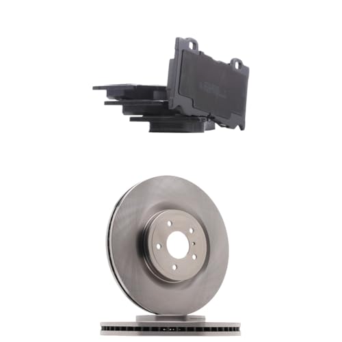 RIDEX Kit de discos de freno y pastillas 3405B2062 Eje delantero sin tornillos ventilación interna