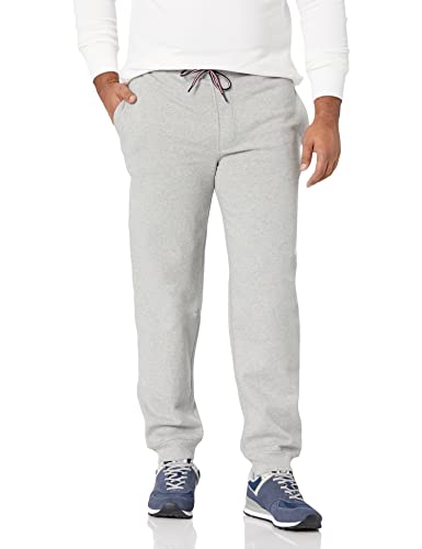 Tommy Hilfiger Men's Essential Fleece Jogger Sweatpants, Grey Heather, L-T #TOP15