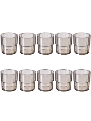 ��a �R�b�v �v���X�`�b�N �O���[ 200ml ���a6.9×����7.4cm 10�Z�b�g �H��@�Ή� ���{�� �Ɩ��p PC-25-PGY