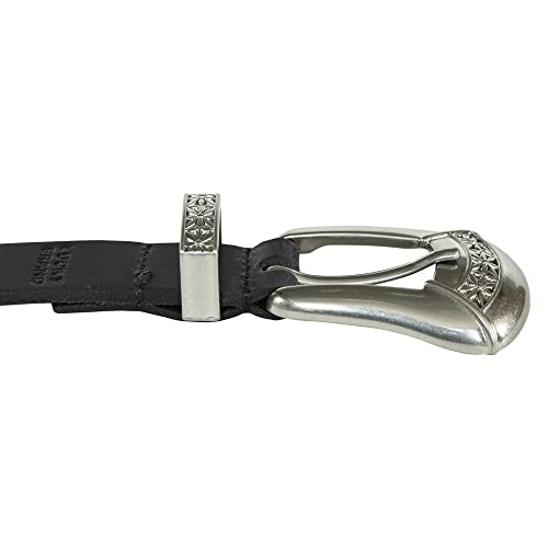 Image of Lucky Brand Women's Western Leather Belt | Classic | Fashion | Vintage | Buffalo Leather | Western-Inspired