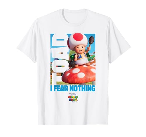 The Super Mario Bros. Movie I Fear Nothing Toad Poster Maglietta