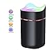 Ultrasonic Cool Mist Humidifiers for Bedroom - 1.4L Premium Humidifying Unit with Whisper-Quiet Operation, Automatic Shut-Off and 7 Color Night Light Function- Lasts All Night Black