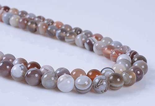 Perles agate du Botswana 6mm pour création bijoux artisanaux