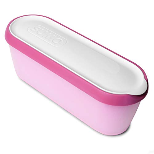 SUMO Homemade Ice Cream Containers: Dishwasher Safe Tub. 1.5 Quart (1-Pack, Pink)