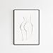Legs Line Art, Abstract Butt Print, Woman Back Drawing One Poster Female Figure Wall Art Naked Body Outline Sketch Single Line Wall Print,163