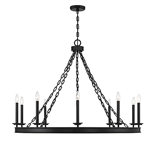 Savoy House 1-4405-10-89 Seville Chandelier, 10-Light 600 Total Watts, Matte Black