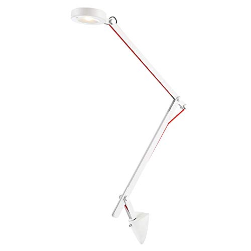 Preisvergleich Produktbild Globo 24126 K Wilo LED Klemmleuchte, Metall / Glas, weiß