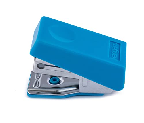 Image of Kangaro M10 Mini Stapler with Plastic Grip Body, Built-in Staple Remover & Reload Indicator, 10-Sheet Capacity, Takes No. 10 Staples, Assorted Colours (Pack of 1)
