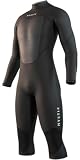 Mystic Sport Acquatici - Surf Kitesurf & Windsurf Mens Brand 3/2mm Long Arm Short Leg Back Zip Muta - Nero