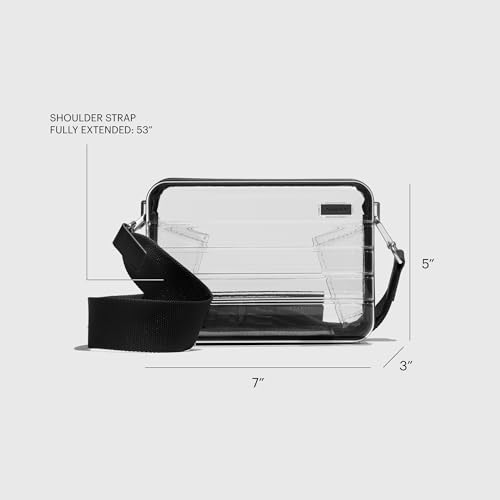 Image of Away Stadium Bag, Stadium-Approved Clear Purse & Crossbody Bag | Clear Stadium Bag for Concerts, Festivals and Sports Events, Compact 5 inch x 3 inch x 7 inch Crossbody Design