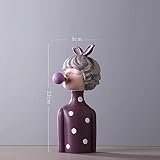 GAIIIA Décoration Bureau Creative lumière Luxe Bulle Fille Ornements Salon Meuble TV Bureau Accessoires pour la Maison pour Donner aux Filles des Cadeaux d'anniversaire Statues Figurine Décor