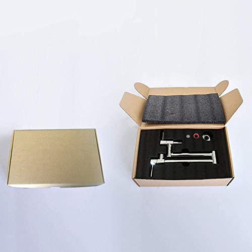 Foldable Kitchen Faucet Wall Mounted, Brass Universal Double Handle Cold Water Tap Telescopic, Mixer Tap Kitchen Faucets Sink Faucets-Golden (Color : Golden) #TOP6